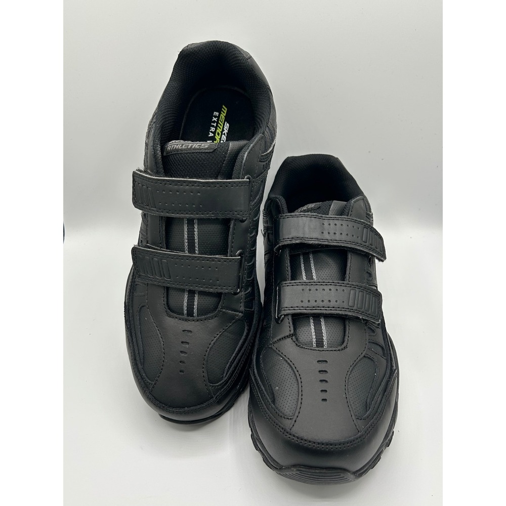 Skechers Men 50121EWW Black Memory Foam Extra Wide Fit Velcro Sneakers‎ Size 12